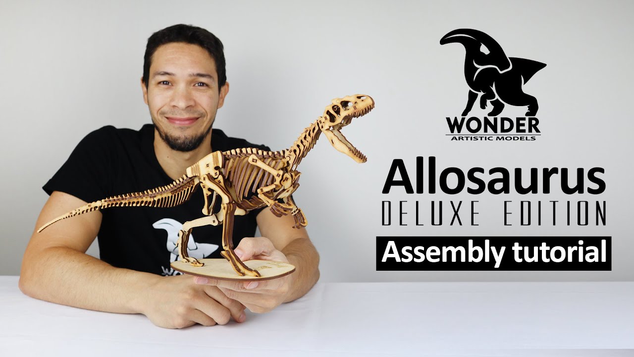 Allosaurus 3D Model Kit - Deluxe Version | Assembly Tutorial