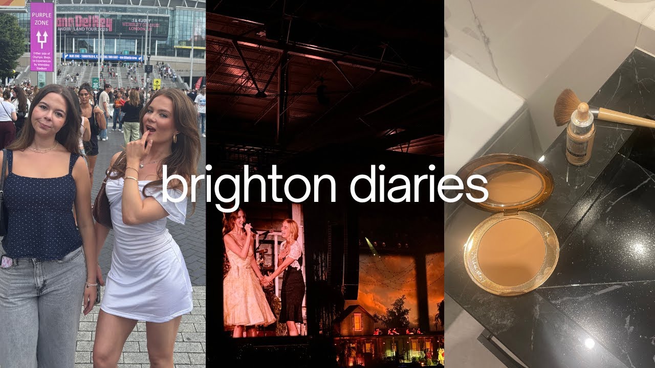 brighton diaries: start of july (lana del rey concert, cooking, gym & beach days)
