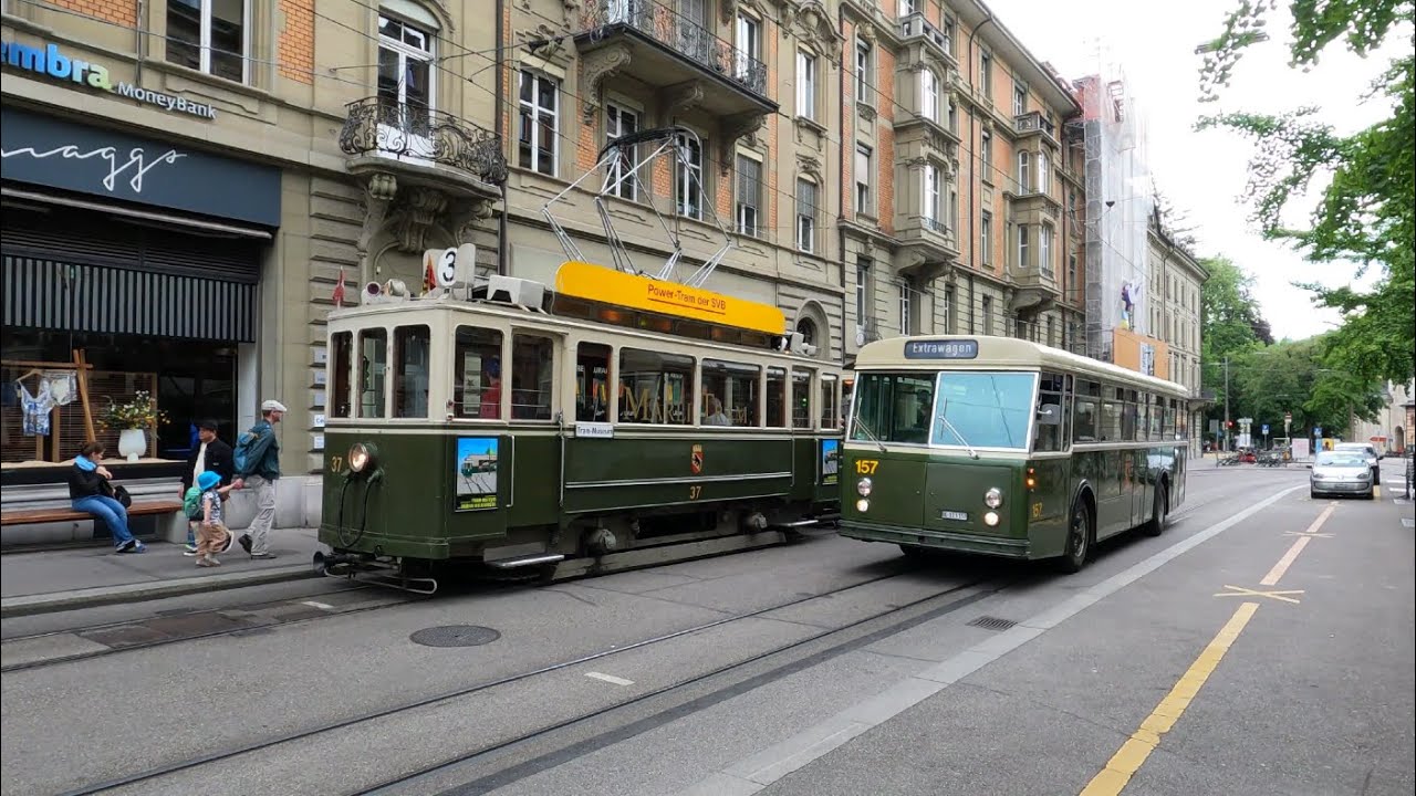 Trams in der Schweiz, Historischer Betrieb in Bern am 25. Mai 2025