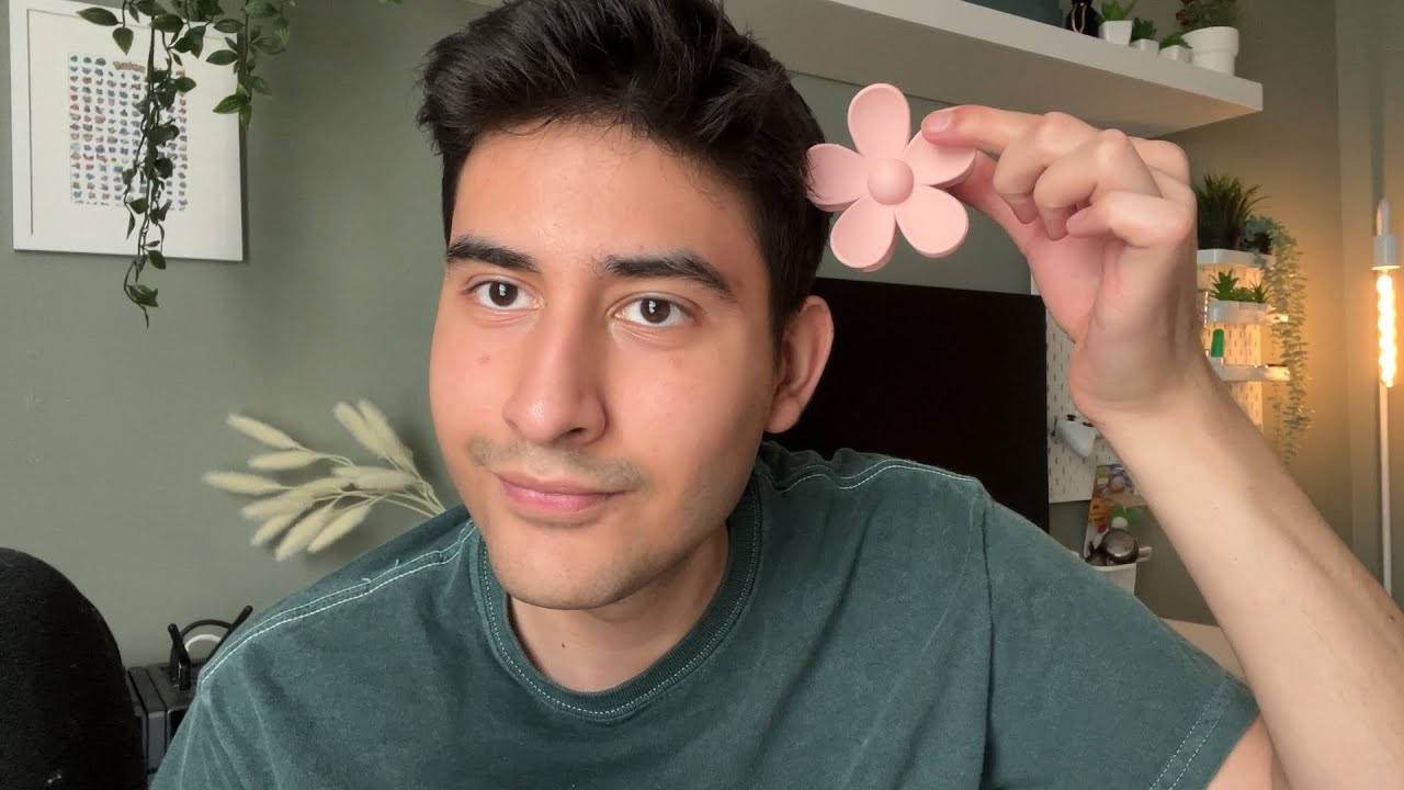 ASMR Relaxing Hair Brushing and Hair Clipping