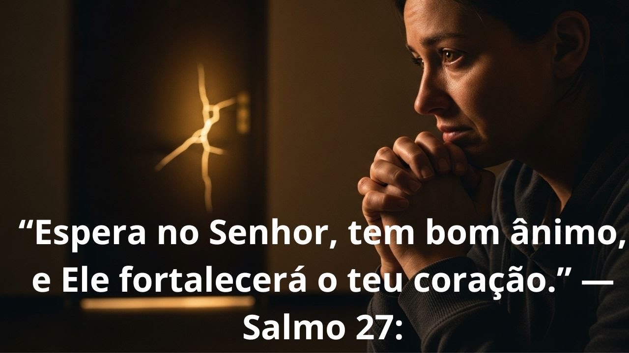“Espera no Senhor, tem bom ânimo, e Ele fortalecerá o teu coração.” — Salmo 27:14