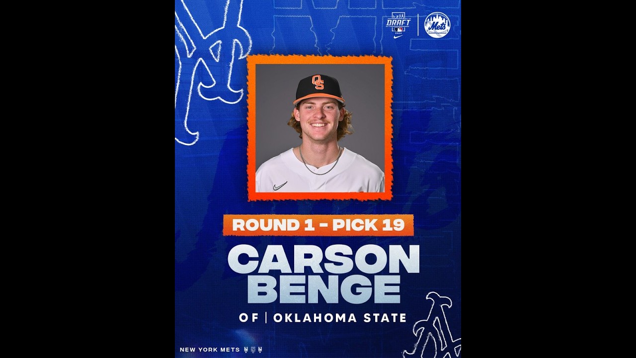 Carson Benge Breakdown: First Round Metrics, Mets Spring Invite & Bowman Auto Market Analysis