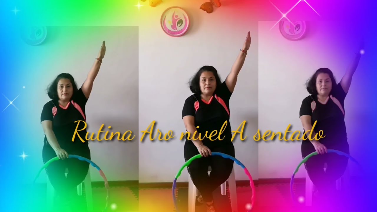 Rutina de Aro en Gimnasia Ritmica Adaptada de nivel A