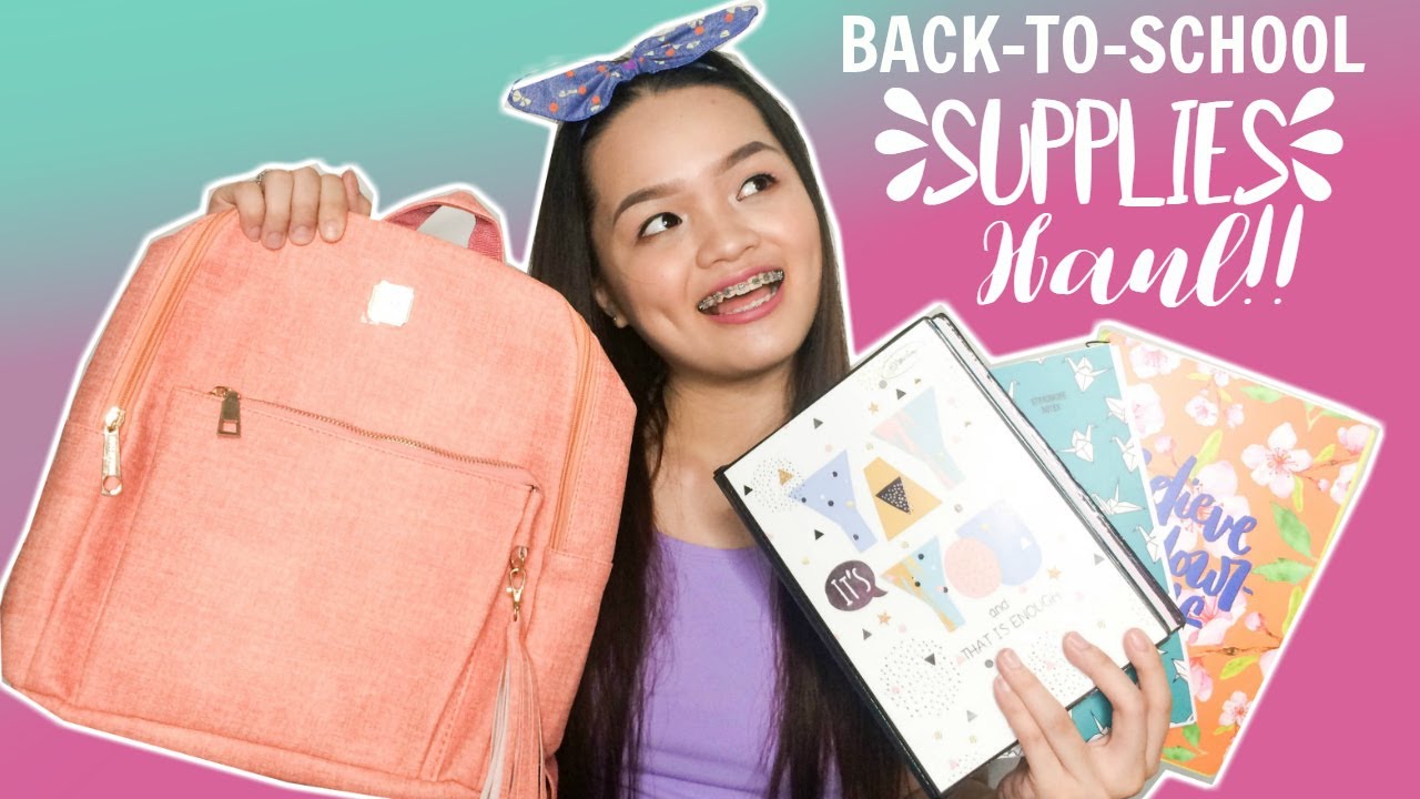 Back-to-School Supplies Haul 2017! (NBS, Miniso, SM Store) Philippines | Monica Garcia ♡