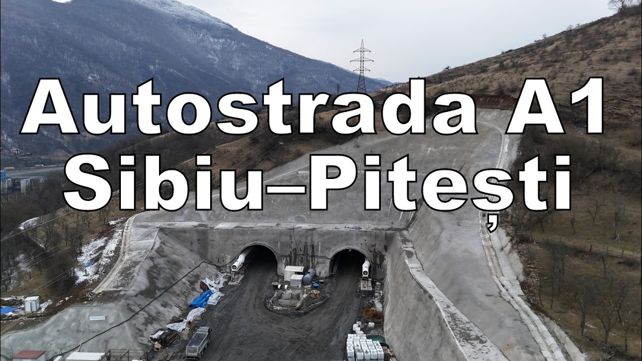 Autostrada A1 Sibiu–Pitești: lucrările spectaculoase la Tunelul Robești