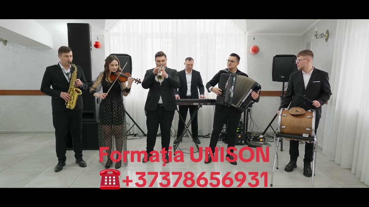 Formația UNISON ☎️+37378656931+moderator Alina Muzică live pentru nunți și evenimente speciale.