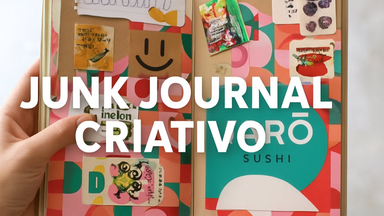 Ideia de Colagem- JUNK JOURNAL- 