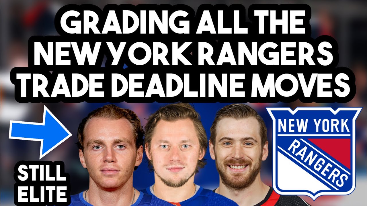 Grading All New York Rangers Trade Deadline Moves | Rangers Trade Deadline Breakdown & Analysis