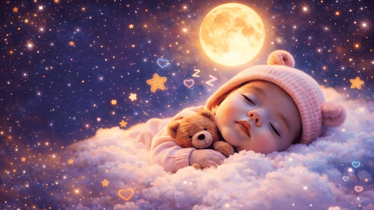 👶Dyp søvn for barn 💤 Beroligende nattmusikk (60 min)