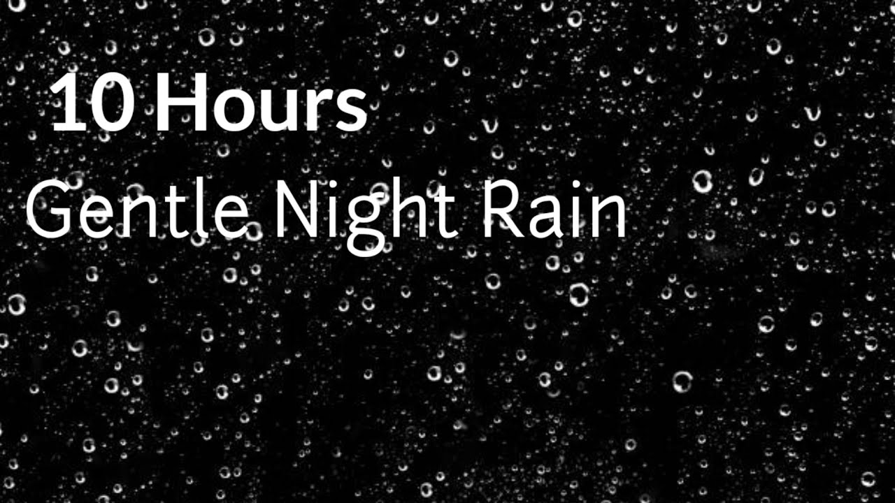 Black Screen 10 Hours | Gentle Rain Sounds For Sleeping