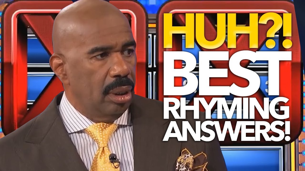 BEST & Funniest RHYMING ANSWERS Steve Harvey Has EVER Heard On Family Feud | Bonus Round