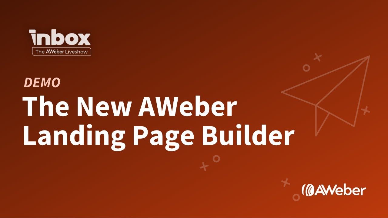 Live Demo: How to Build a Landing Page Using the New AWeber Landing Page Builder