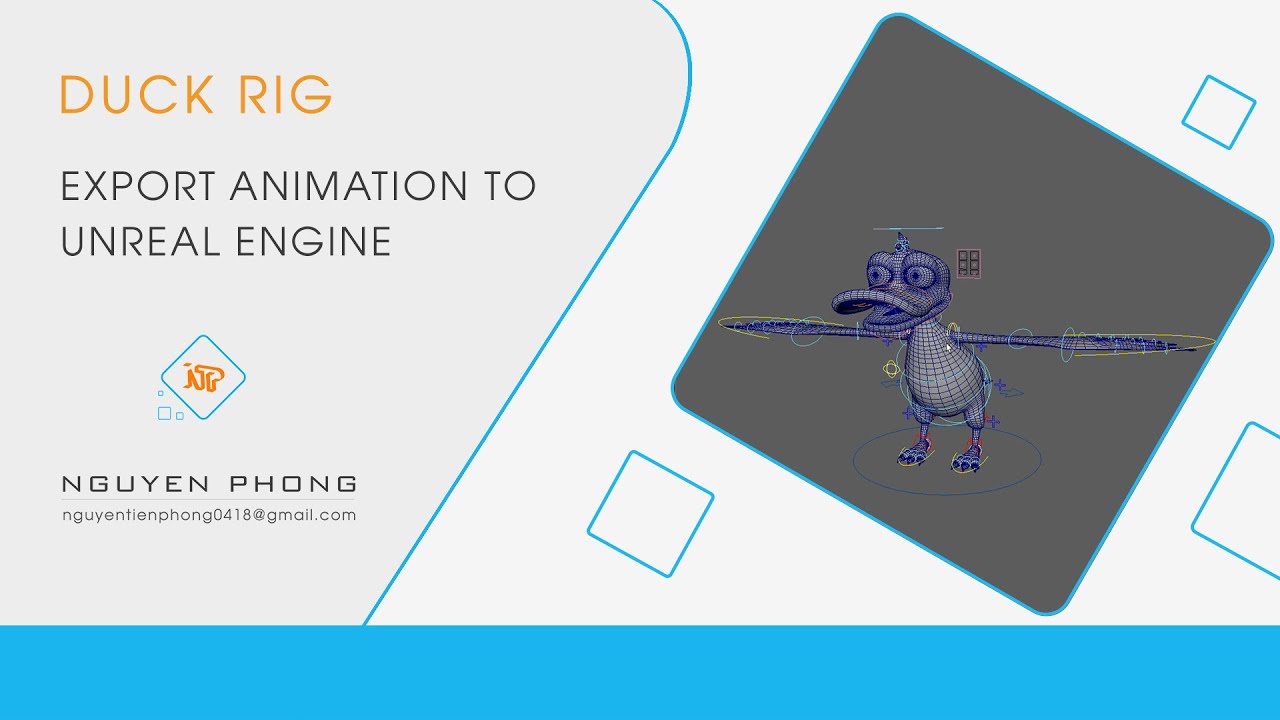 NTP_Rig || Export animation to Unreal Engine || Duck_Rig