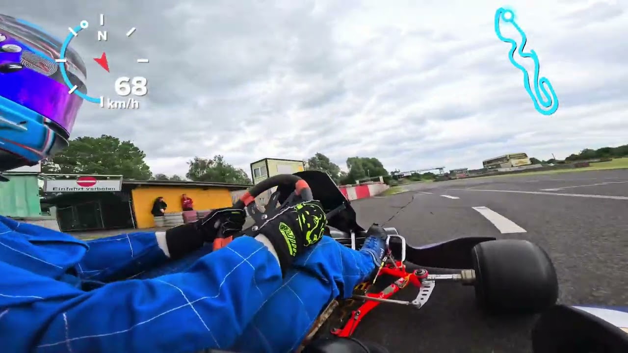 Driving on Templiner Ring with Rotax Max Senior