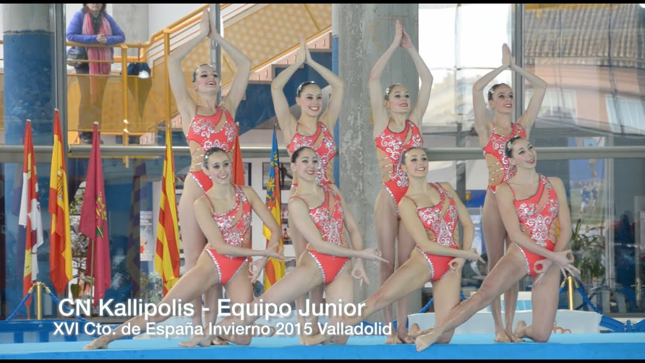 XVI Cto Invierno Espa&ntilde;a de Nataci&oacute;n Sincronizada Kallipolis Equipo junior