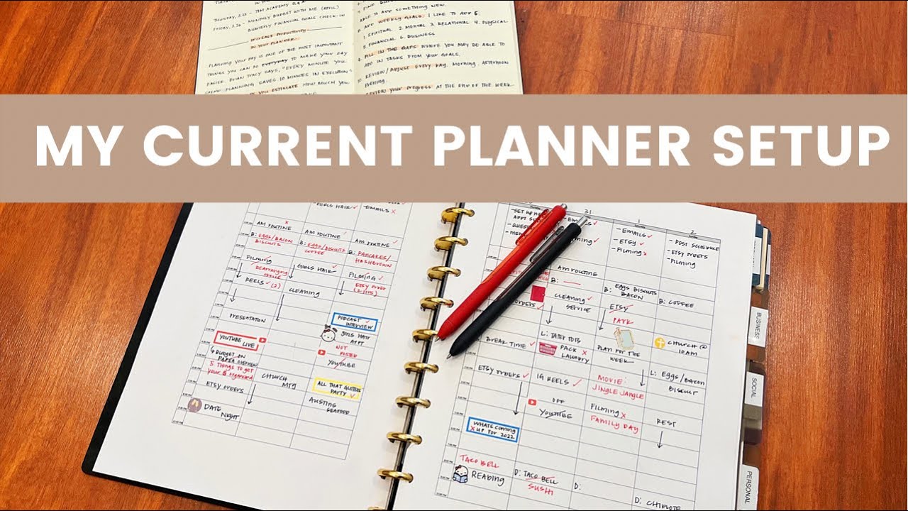 My Current Planner Flipthrough #thehappyplanner