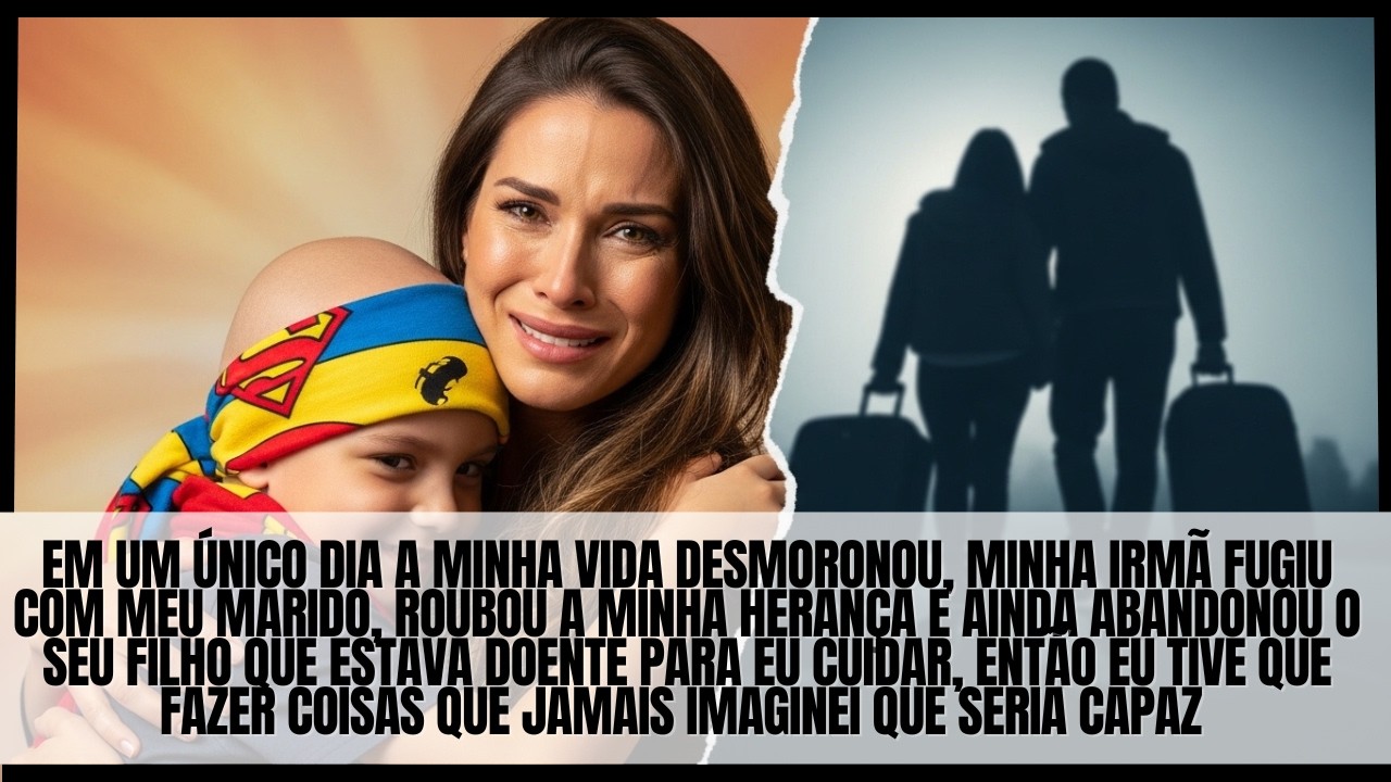 MINHA IRMÃ FUGIU COM MEU MARIDO E ABANDONOU O SEU FILHO DE 6 ANOS DOENTE COMIGO... ENTÃO TUDO MUDOU