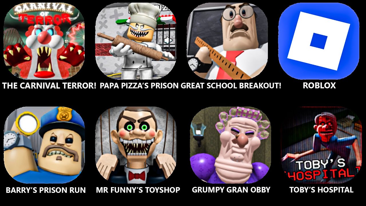 ROBLOX.PAPA PIZZA’S WINTER CIRCUS TURNED INTO A PRISON.EPIC SCHOOL RUN.WINTER PRISON + CIRCUS OBBY!
