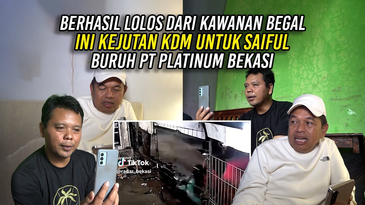 BERHASIL LOLOS DARI KAWANAN BEG4L | INI KEJUTAN KDM UNTUK SAIFUL - BURUH PT PLATINUM BEKASI