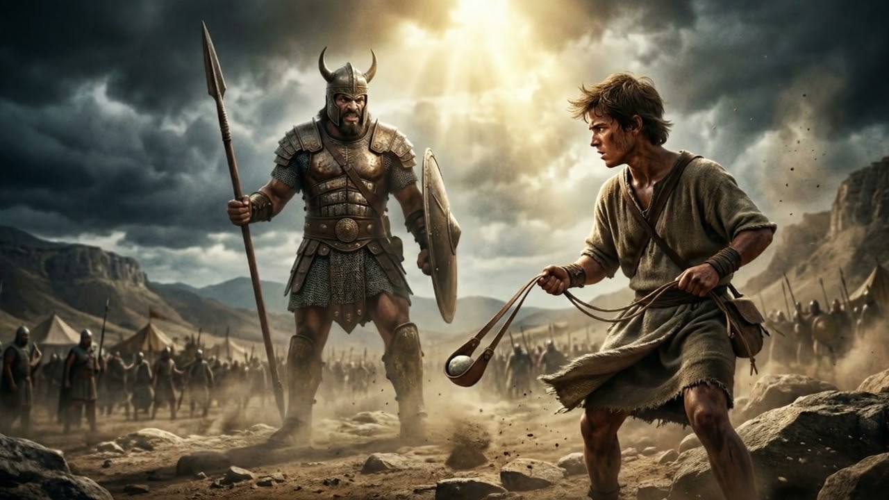 Quando a Fé Enfrenta Gigantes! A Vitória de Davi Sobre Golias – 1 SAMUEL 17