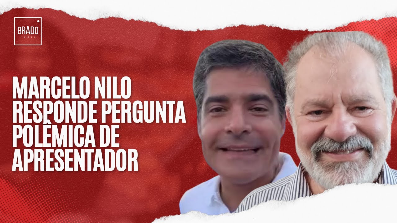 MARCELO NILO RESPONDE PERGUNTA POL&Ecirc;MICA DE APRESENTADOR
