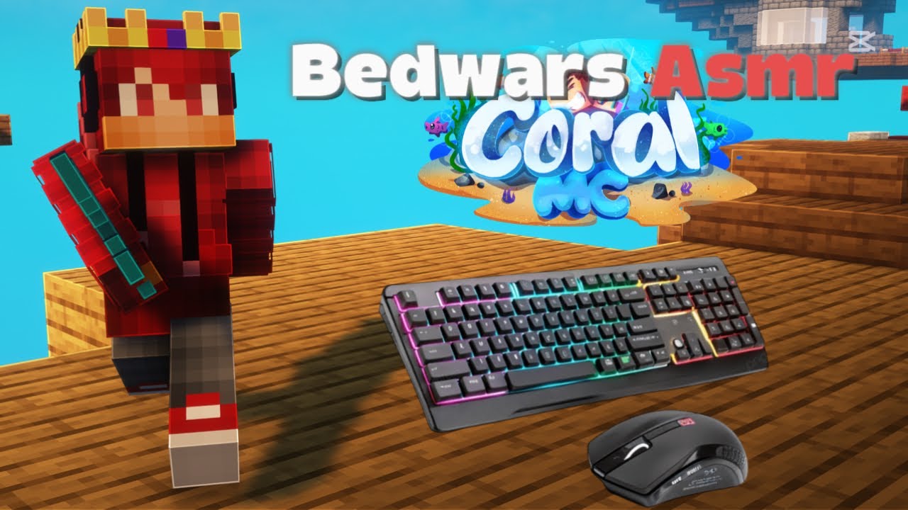 Bedwars Mouse And Keyboard ASMR + Win | CoralMC