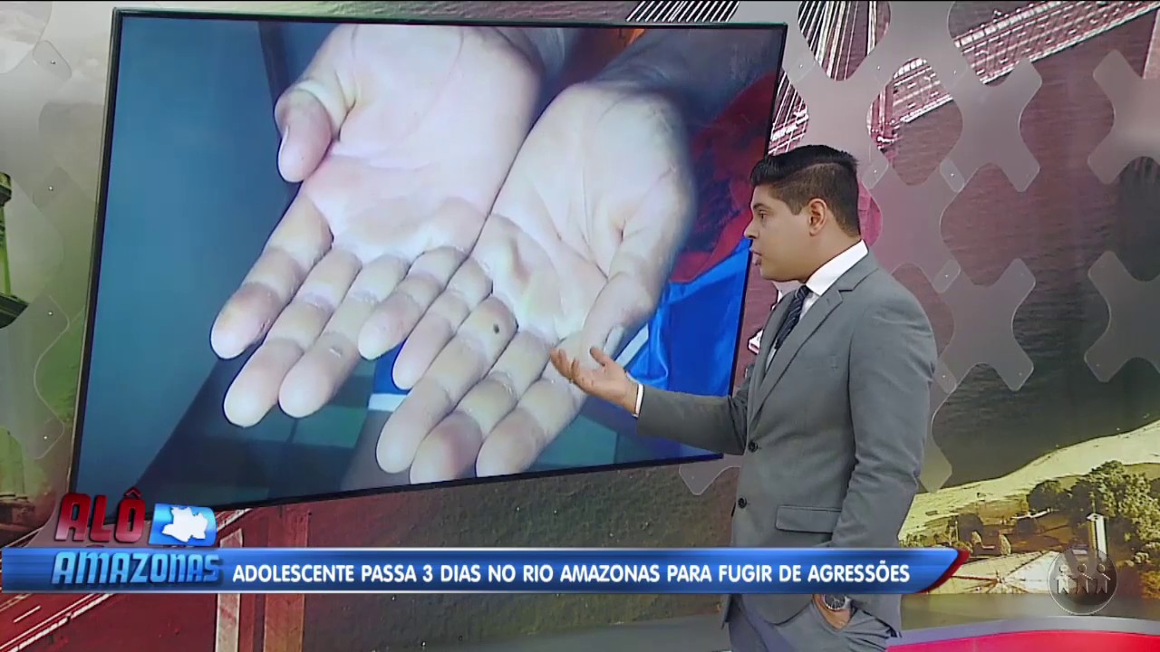 Adolescente passa três dias no Rio Amazonas para fugir de agressões