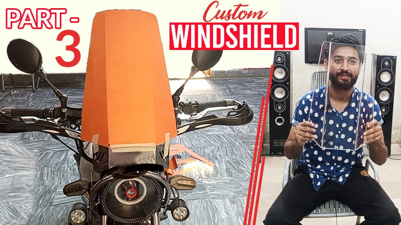 ROCKET Motorcycle custom windshield making Part 3 ride with Asad