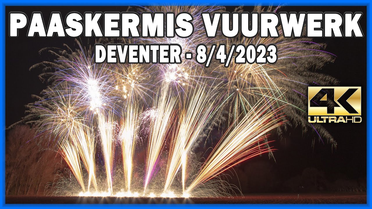 ⁽⁴ᴷ⁾ Deventer Paaskermis Vuurwerk 2023 - Dutch Fireworks Professional