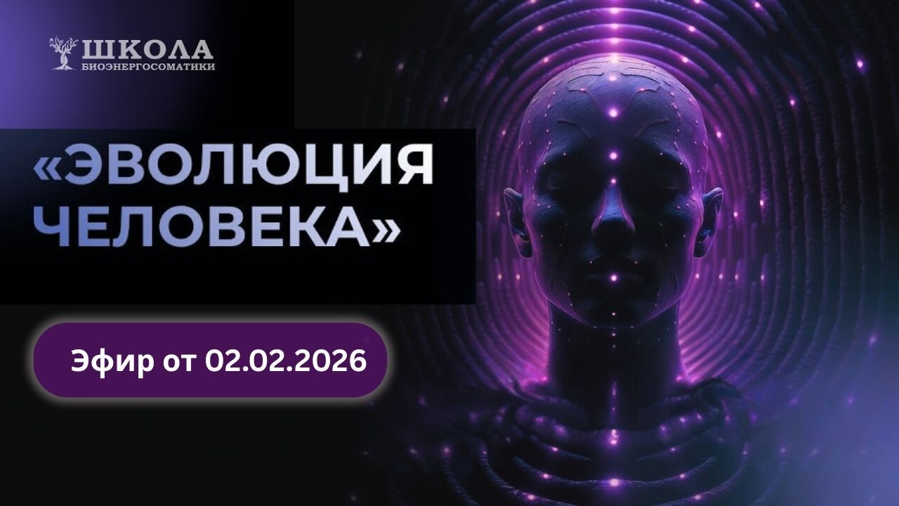 1-ая лекция цикла «Эволюция человека» с Артёмом Толокониным, посвященная Биоэнергосоматике