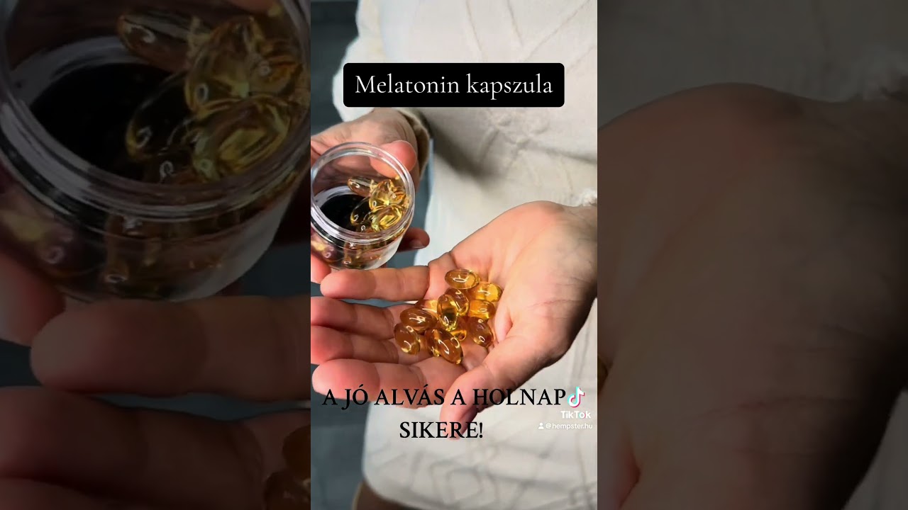Melatoninnal d&uacute;s&iacute;tott CBD kapszula