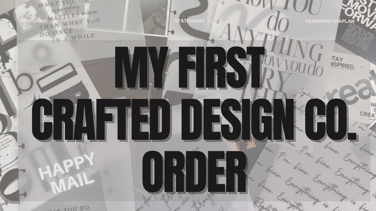 Открываю свой первый заказ в Crafted Design Co. | Поздравительные открытки с канцелярскими товарами