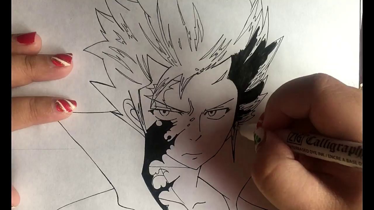 How to draw Gray  (Fairy Tail)