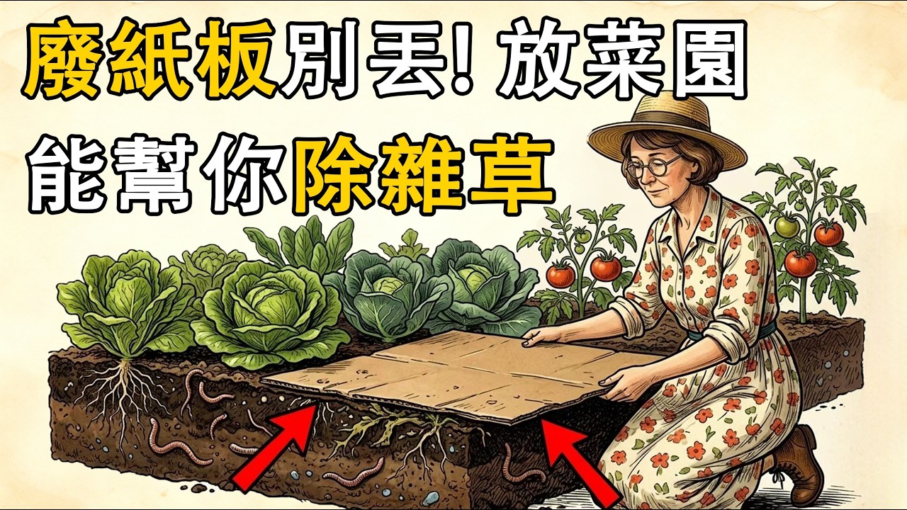 我每年花幾百塊買除草劑，還不如美國阿米什人一張廢紙板