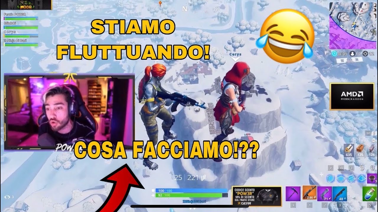 POW3R BUG PIÙ ASSURDO DI FORTNITE! BLOCCATO IN ARIA!