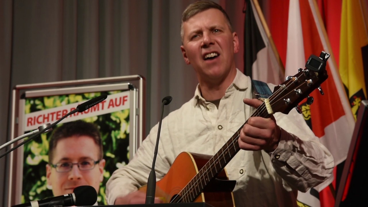 Frank Rennicke auf dem Neujahrsempfang der NPD Saar  - Niedersachsenlied - Märkische Heide