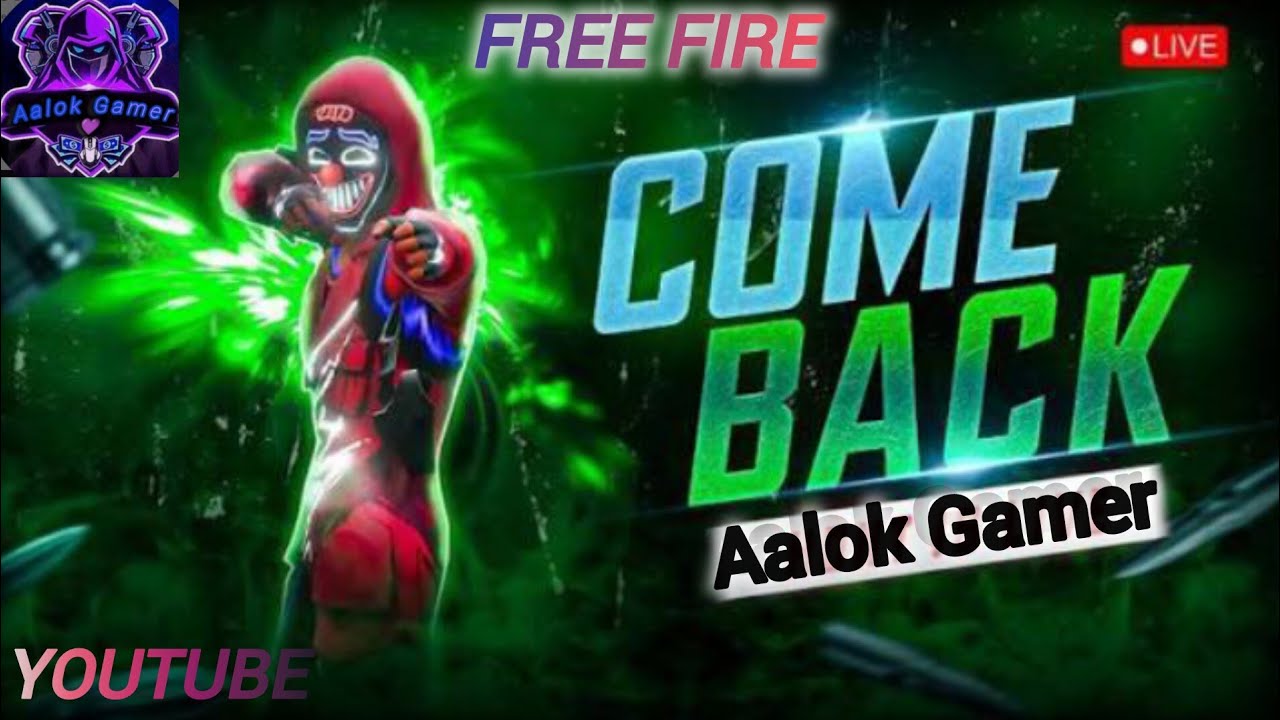 Aalok Gamer Come Back Guys☺️❤️Free Fire Max Live Stream 🙃
