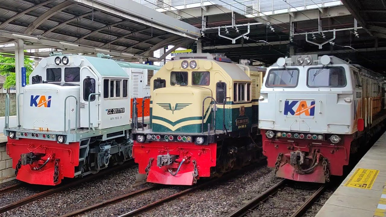 RAMAINYA KERETA API EDISI JANUARI 2024 di Stasiun JAKARTA, ada KERETA TERBARU & LOKOMOTIF VINTAGE !