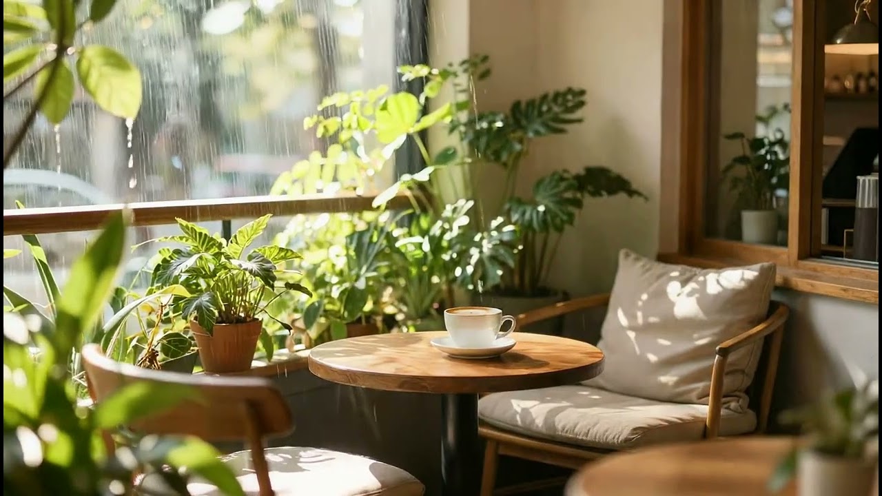 🌧️ Rainy Day Vibes: 9 Minutes of Chill Jazzhop Lo-fi Music ☕️