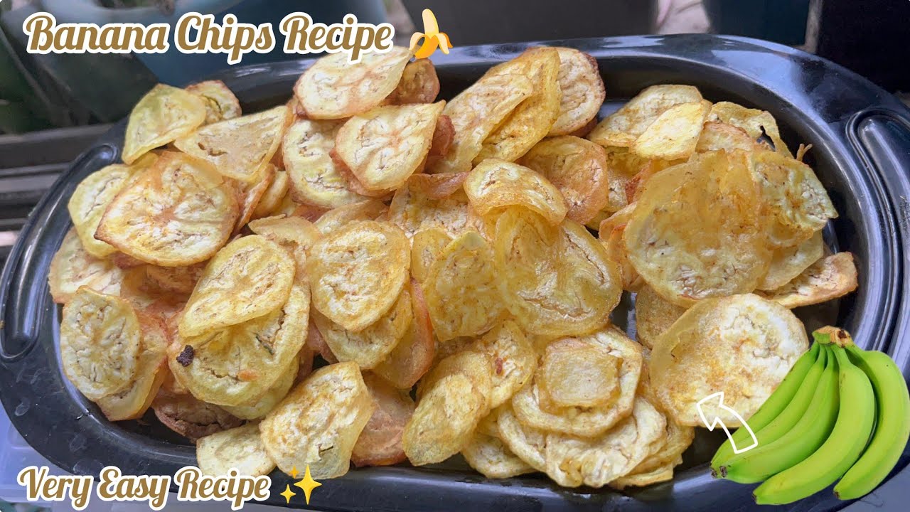 |Very Easy Banana Chips Recipe|🍌•Quick And Crispy Recipe•✨ #bananachips #banana #easyrecipe #recipe 