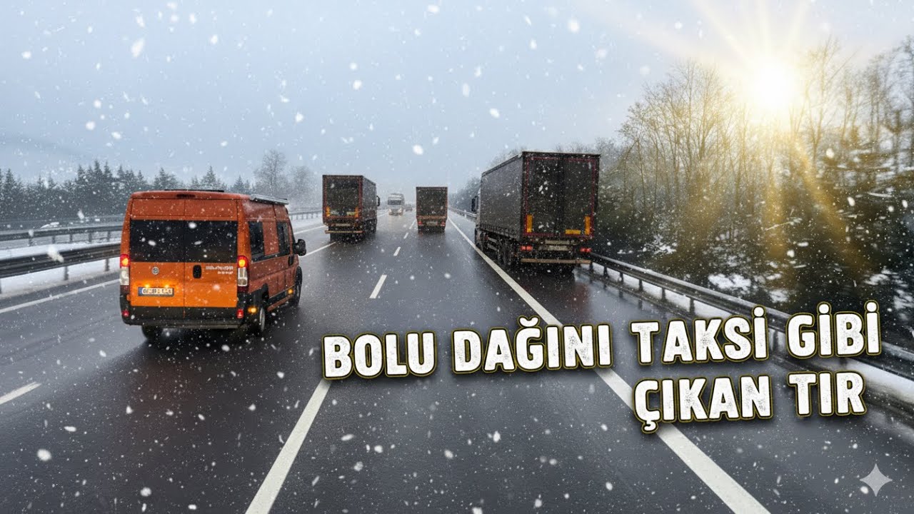 KAR KIŞ DEMEDEN BOLU DAĞINI TAKSİ GİBİ ÇIKIYORUZ ARKAMIZDAN GELEMEDİLER 
