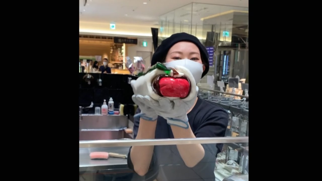【PAPABUBBLE】How to Make RedFruits Candy Amezaiku in Japan Happy birthday【candy making videos】