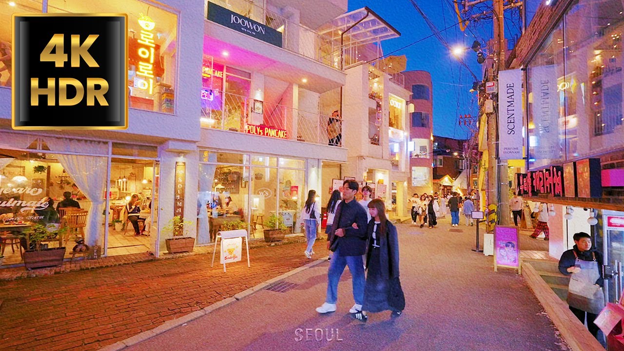 Sangsu-dong / Hongdae / Yeonnam-dong Tour, Seoul, Korea | 상수동 / 홍대 /연남동 | 4K HDR