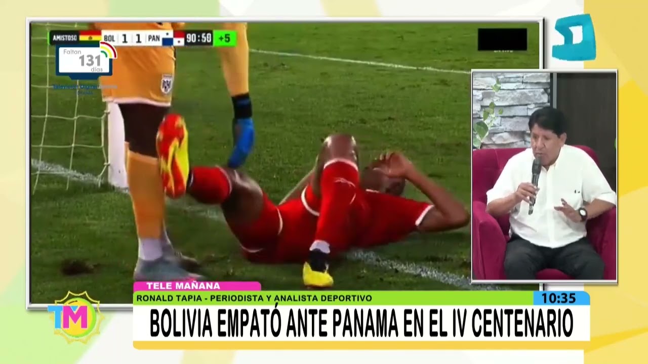 BOLIVIA SUMA UN EMPATE ANTE PANAMÁ Y EL ANALISTA DEPORTIVO RONALD TAPIA DESTACA QUE LA ILUSIÓN.