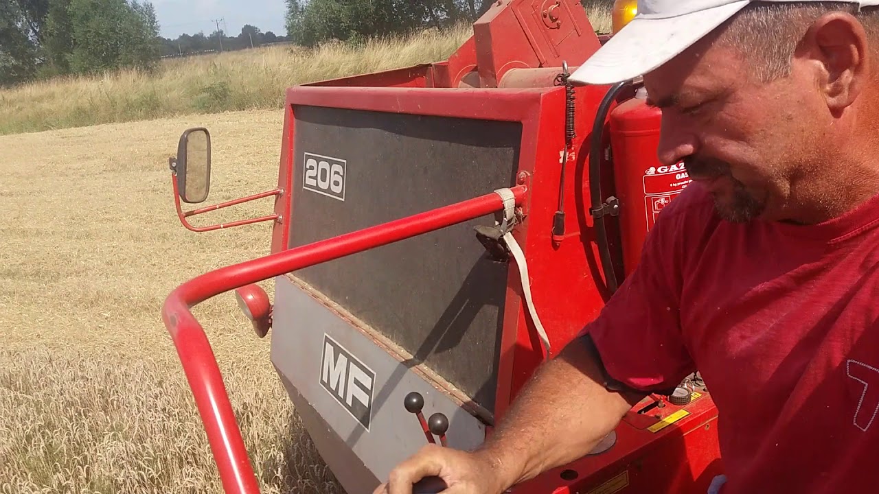 Żniwa 2018 Massey Ferguson 206 Pątnów Legnicki