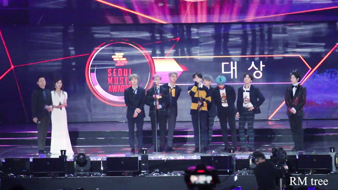 190115 서울가요대상 방탄소년단 대상 수상 소감 BTS 직캠
