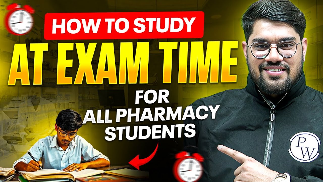 How to Study at Exam Time 🔥 | Strategy for Pharmacy Students! | Pharmacy Exam Preparation Strategy!