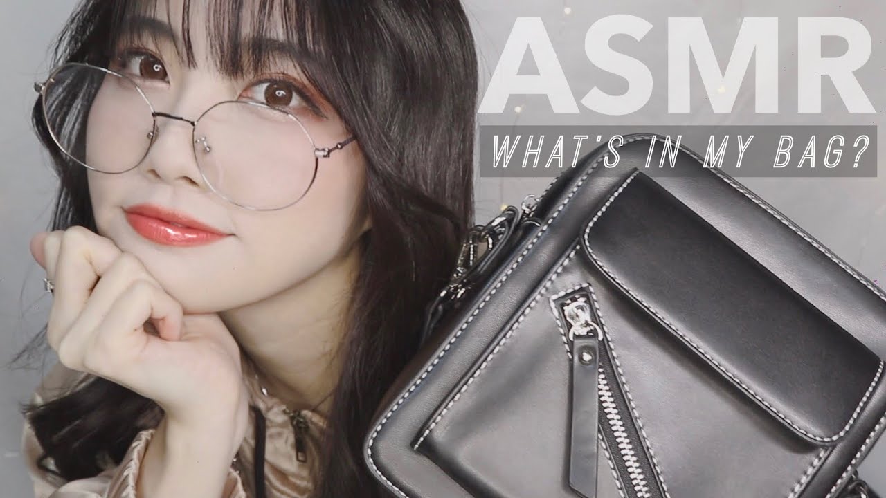 ASMR/囁き What's In My Bag ? バッグの中身で音フェチ👜