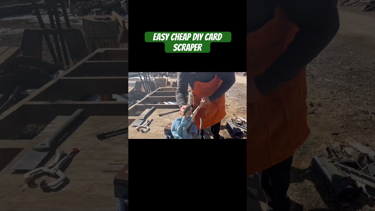 DIY card scraper - easy and cheap #woodworking #diy #tools