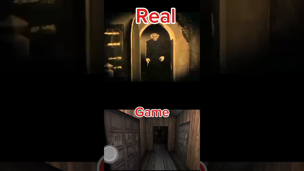 Nosferatu real and game.Slendrina the forest. #nosferatu #horrorgaming #ghost #gamingvideos #2024.